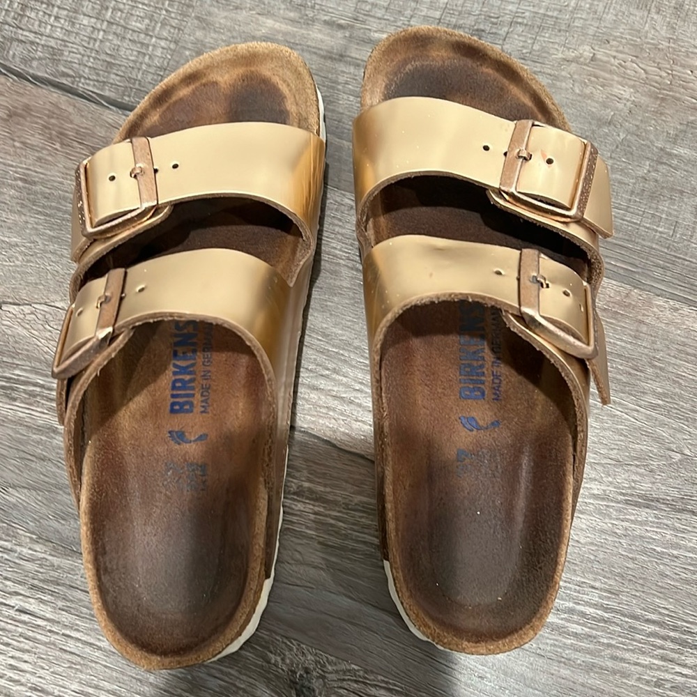 Arizona Metallic Copper Birkenstock